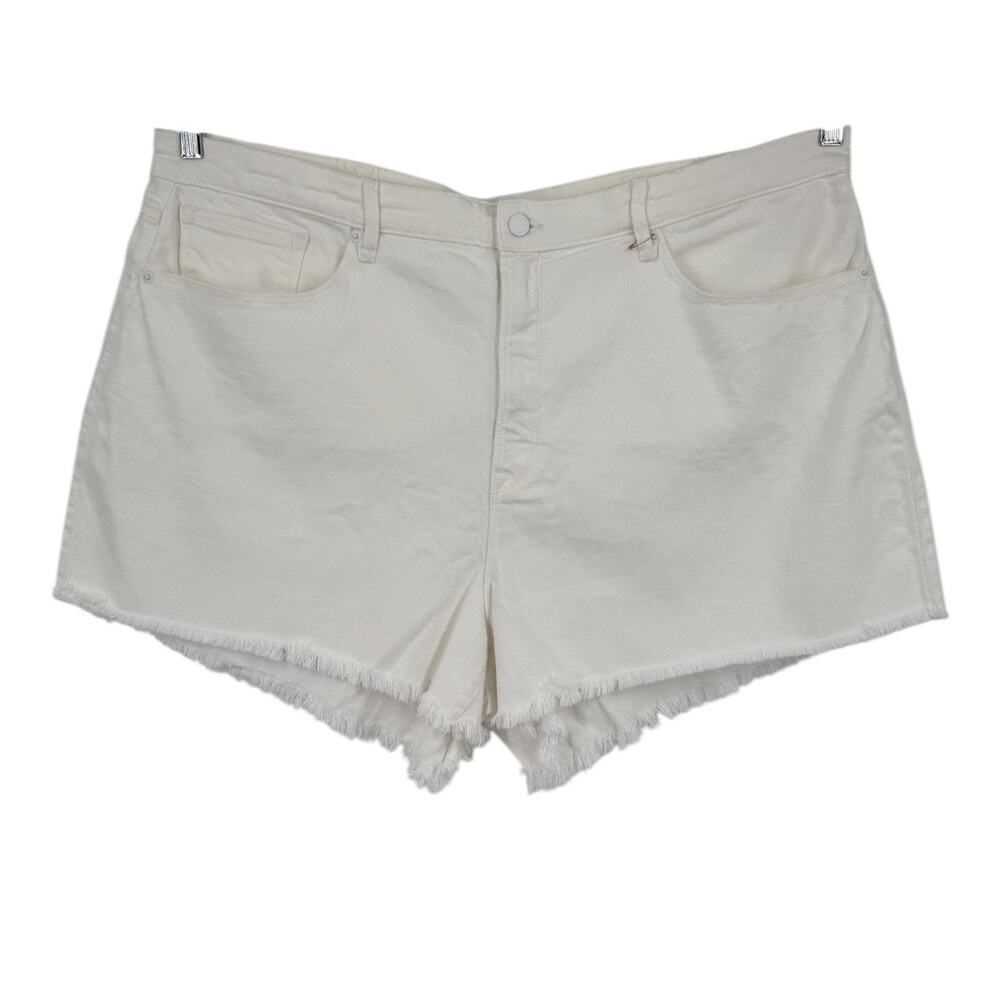 Good American shorts Good 90's denim white size 20